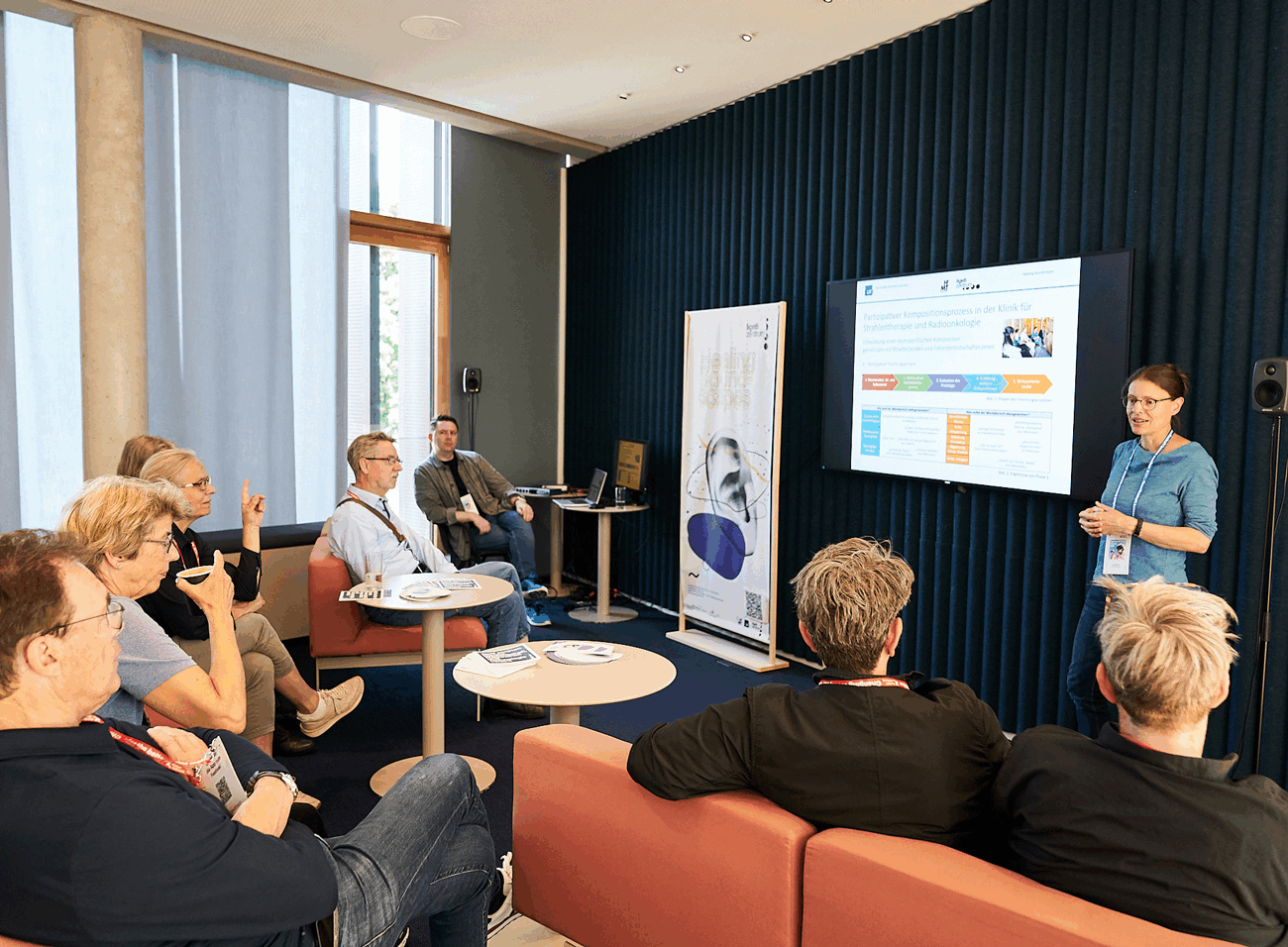 Pia Preißler für Healing Soundscapes auf dem Ageing with Tech Festival 2025 / Foto: Claudia Höhne