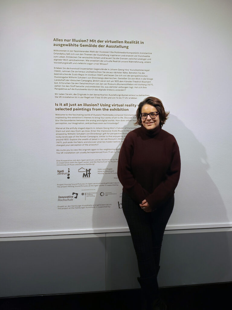 Im Rahmen des nextReality.Contests 2025 ist die Multimediakünstlern und VR-Entwicklerin Konstantina Orlandatou (Moving Sound Pictures) für zwei Awards nominiert | Foto: Christine Preuschl