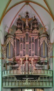 Renaissance-Prospekt der Orgel der Johanneskirche in Lüneburg (1553), Foto: Wladyslaw, CC BY-SA 3.0