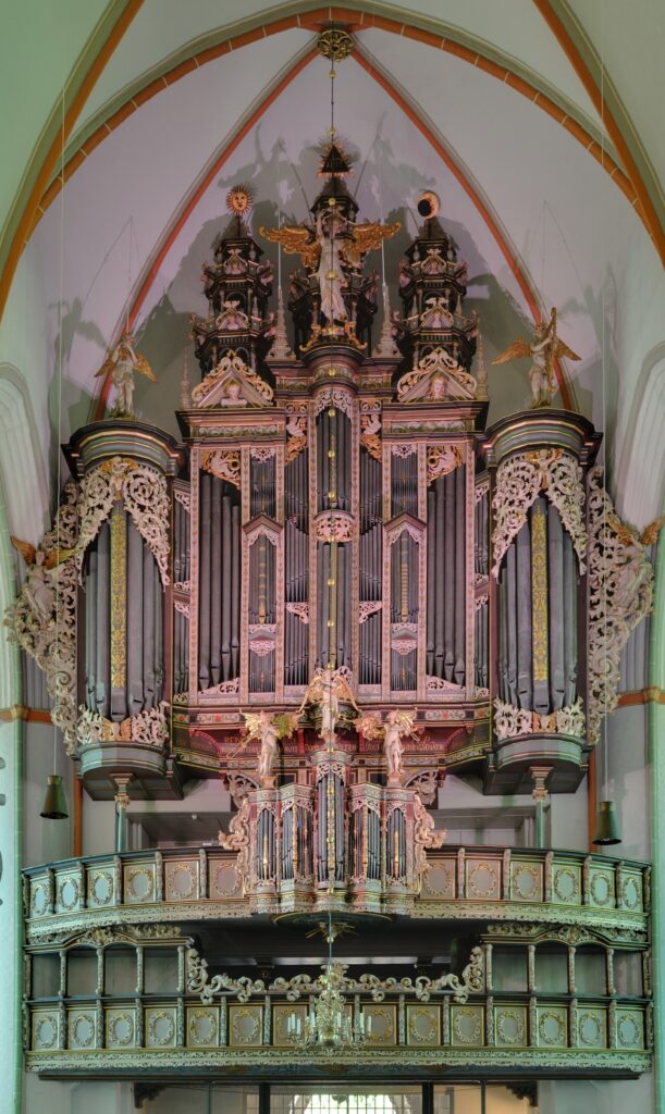 Renaissance-Prospekt der Orgel der Johanneskirche in Lüneburg (1553), Foto: Wladyslaw, CC BY-SA 3.0