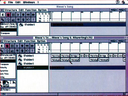 Modulares Patchsystem von Notator Logic 1993 | Bild: https://www.muzines.co.uk/, UK-music-magazines-Archiv