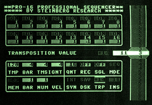 Multi-Tracker Sequenzer Pro-16 Professional von Steinberg Research 1984 | Bild: Jesper Ranum